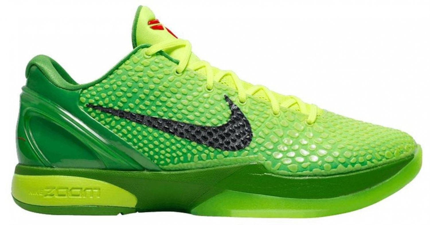 Nike Green Zoom Kobe 6 Protro 'grinch' for men