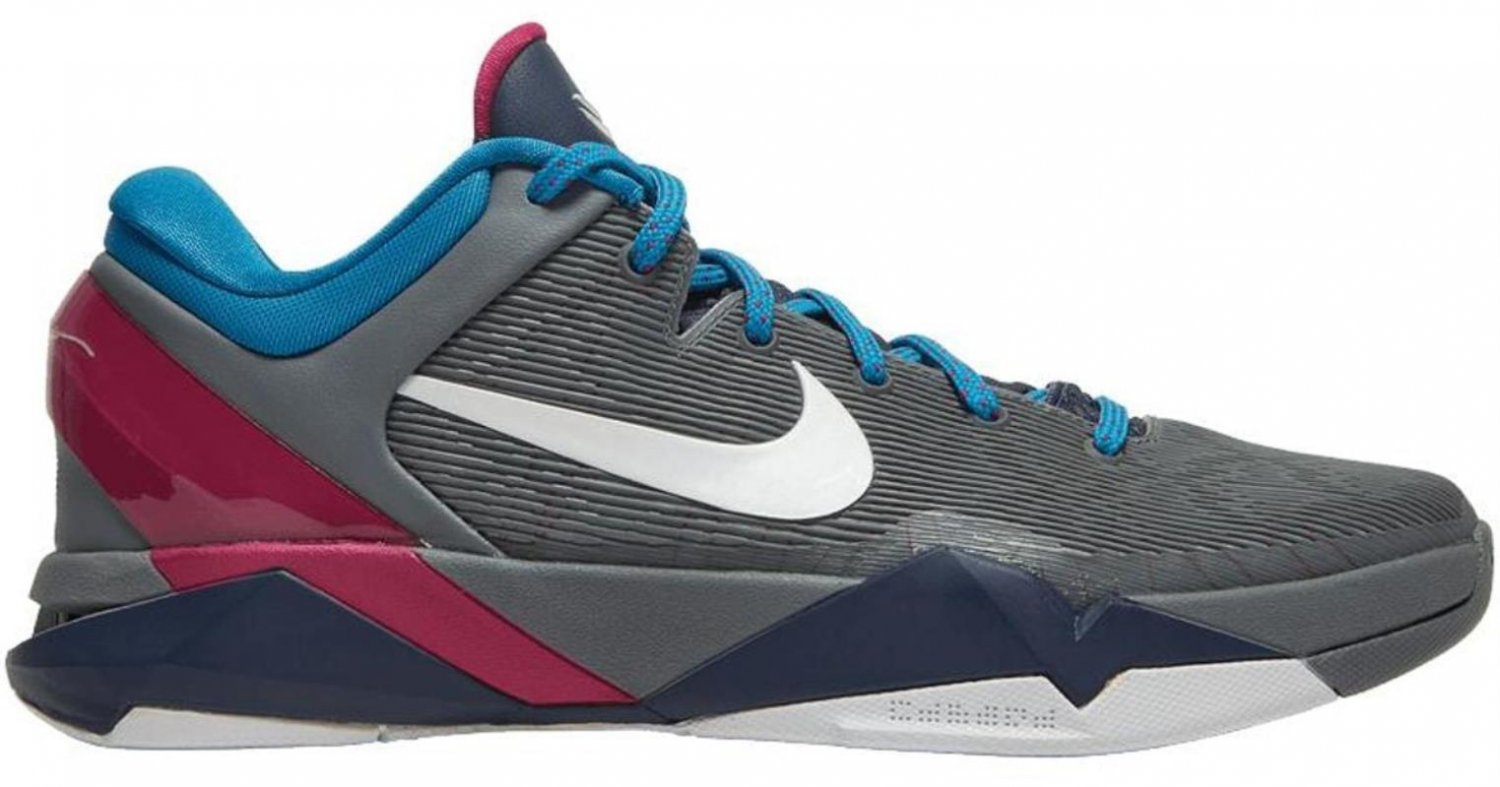 Nike Gray Zoom Kobe 7 System 'fireberry' for men