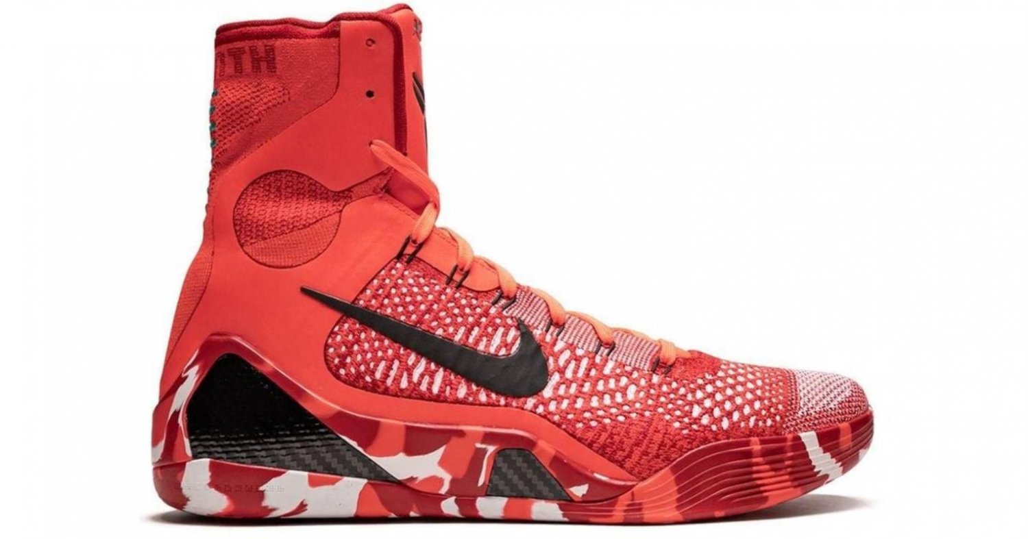 Nike Red Kobe 9 Elite 'christmas' Shoes - Size 9.5 for men