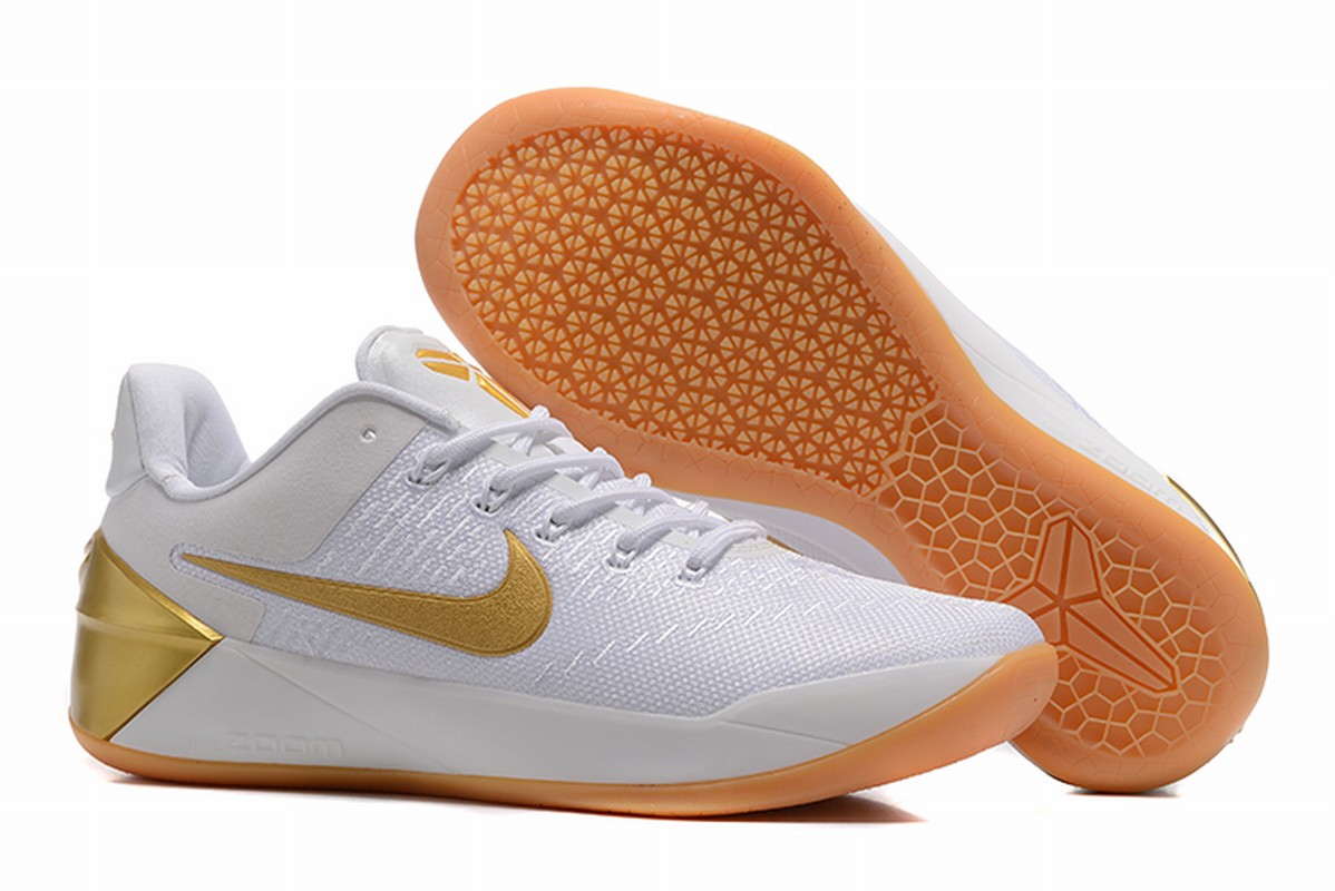 kobe shoes white and gold